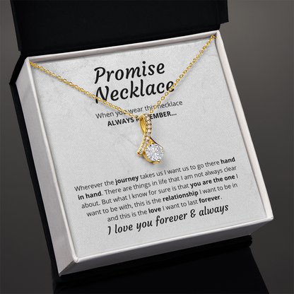 Promise Necklace For Her Alluring Beauty Necklace