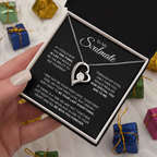 To My Soulmate I'll be with you forever Forever Love Necklace