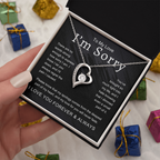 To My Love I'm Sorry There Are No Words Strong Enough Forever Love Necklace