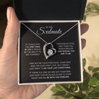 To My Soulmate I'll be with you forever Forever Love Necklace
