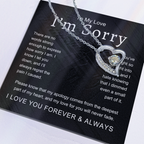 To My Love I'm Sorry There Are No Words Strong Enough Forever Love Necklace